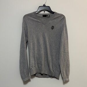 Moschino Charcoal V-Neck Sweater